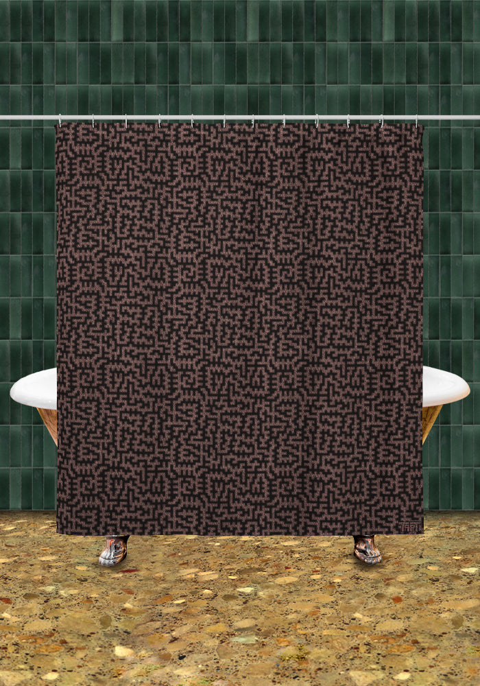 Brain Chip Shower curtain