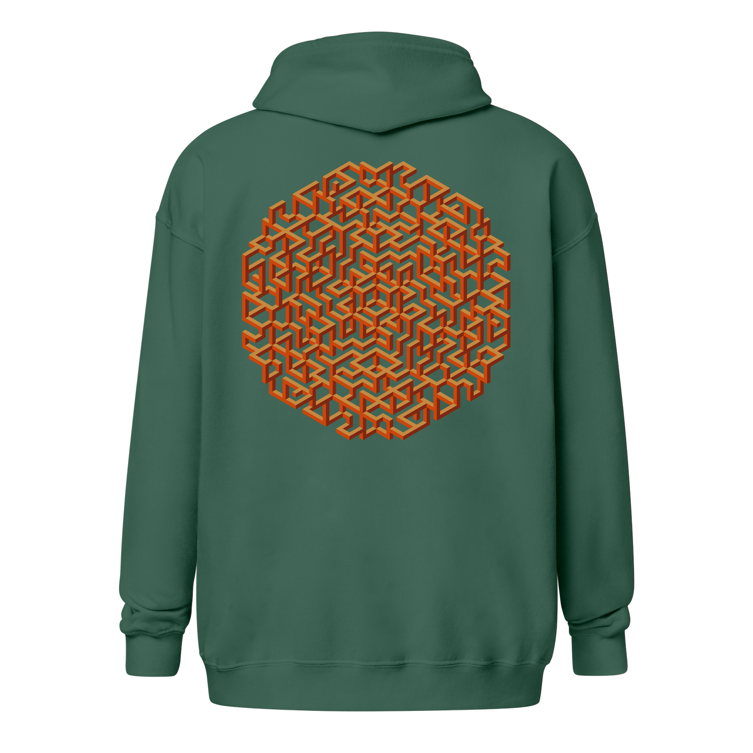 Hidden Temple zip hoodie