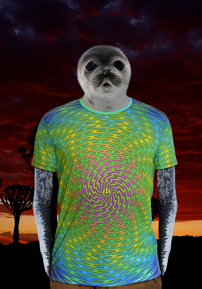 TAPT Lunatic Harness geometric op art T-Shirt 
