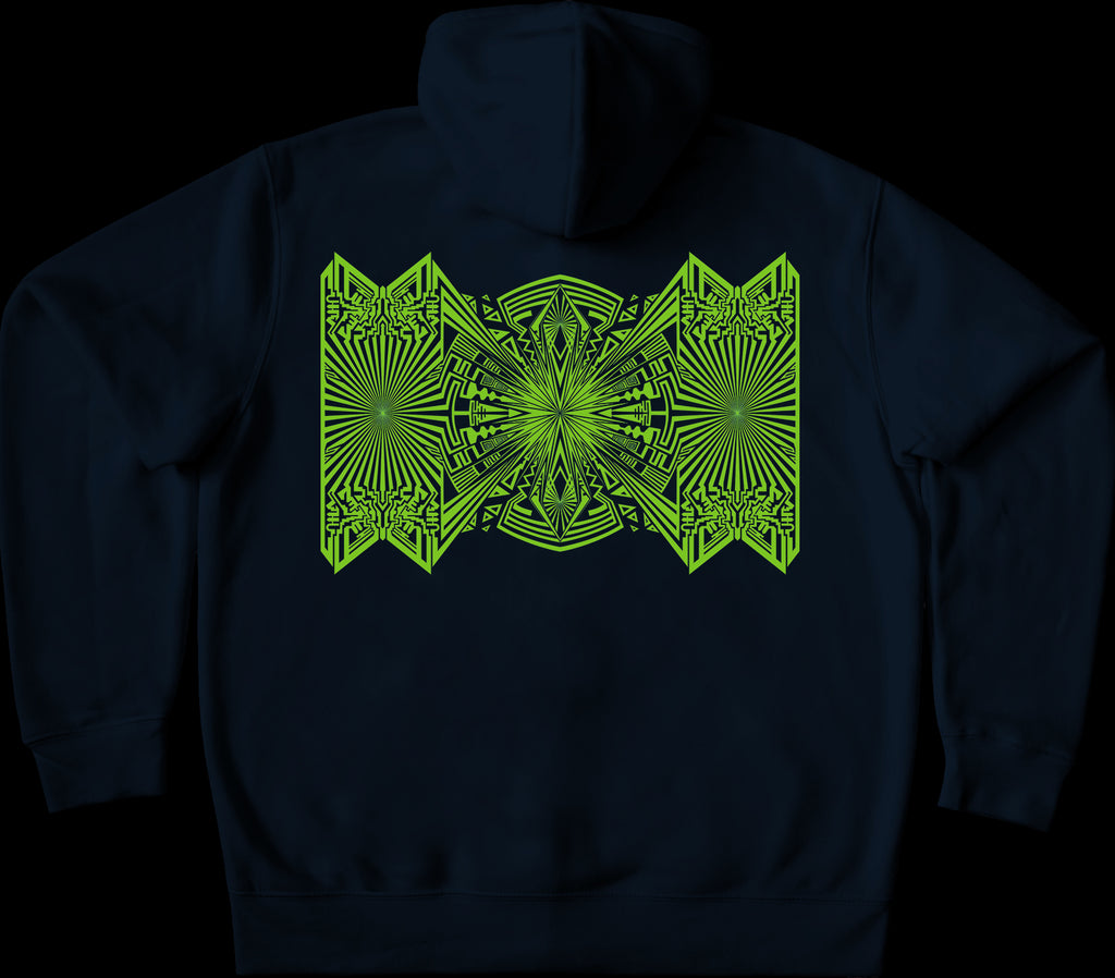 23 Carrot Lime Kids Pullover Hoodie French Navy