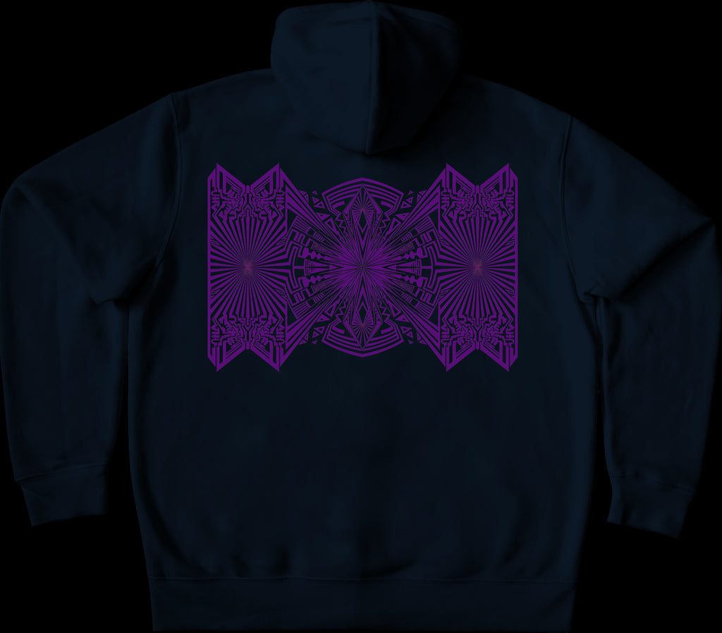 23 Carrot Purple Kids Pullover Hoodie French Navy