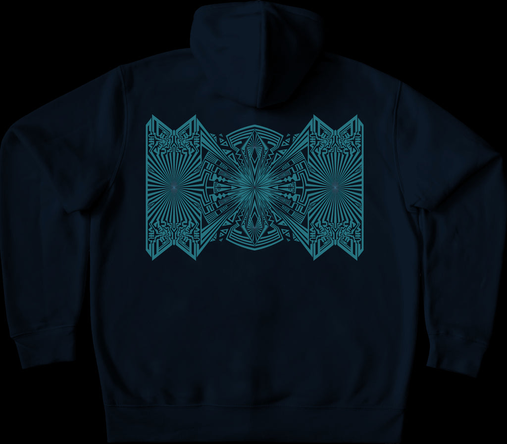 23 Carrot Teal Kids Pullover Hoodie French Navy