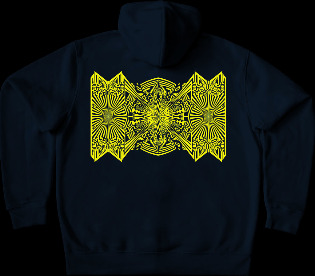23 Carrot Yellow Kids Pullover Hoodie French Navy
