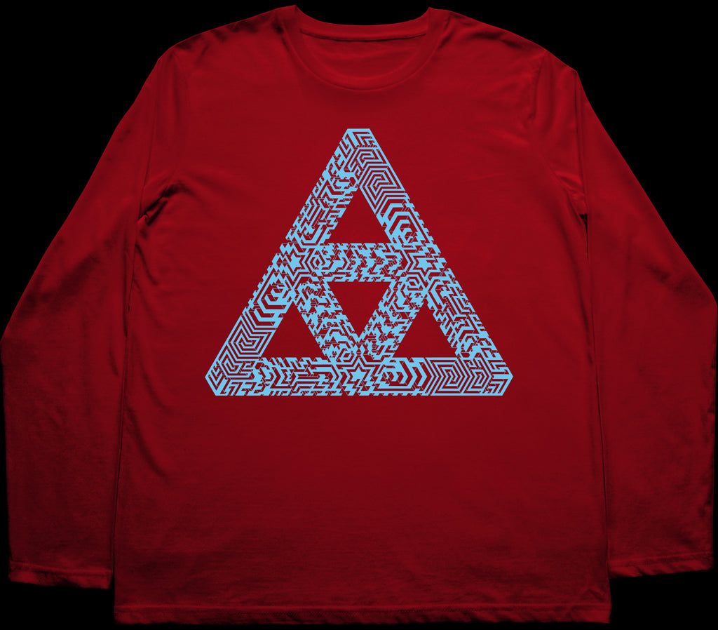 Matrix Aqua Long Sleeve T-Shirt Red