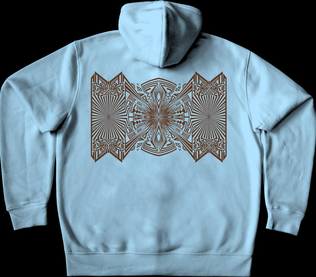 23 Carrot Chocolate Pullover Hoodie Sky Blue